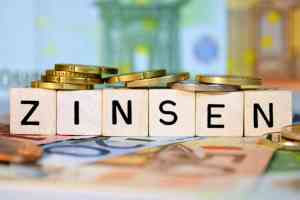 © Sabine Naumann - Fotolia.com Würfel mit Aufschrift Zinsen