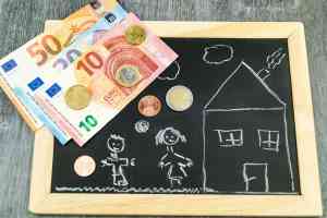 Kinderzeichnung und Geld